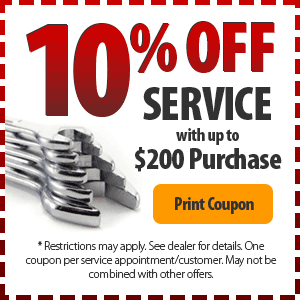 ten percent off service 